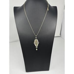 Holly Yashi 14K GF Necklace w/ Beaded Pendant 19.5" Cute